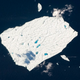 Illustration for article titled Melt Ponds on Ice Sheets Are Chillingly Beautiful